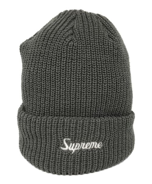 SUPREME（シュプリーム）SUPREME (シュプリーム) ロゴニットビーニー グレーの古着・服飾アイテム