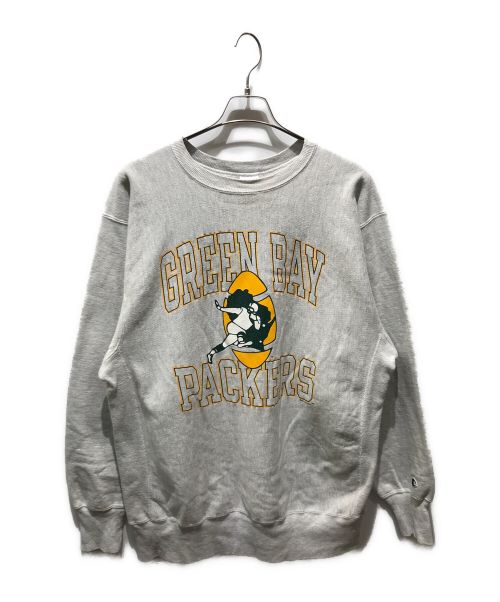 Champion（チャンピオン）Champion (チャンピオンリバースウィーブ) リバースウィーブスウェット　90s 刺繍タグ GREEN BAY PACKERS グレー サイズ:XXLの古着・服飾アイテム