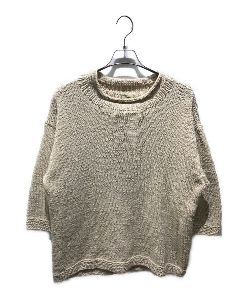 Mcmachan Woolen（マクマーンウーレン）Mcmachan Woolen (マクマーンウーレン) ショートスリーブニット ベージュ サイズ:記載無しの為実寸参照の古着・服飾アイテム