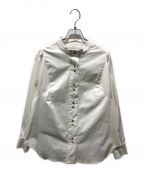 Sea Room lynnシールームリン）の古着「ショルダーボリュームチュニックシャツ」｜ホワイト