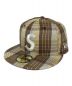 SUPREME（シュプリーム）の古着「Metalic Plaid S Logo New Era　23SS」｜イエロー