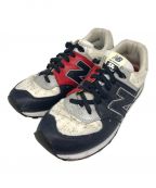 NEW BALANCE×whiz limitedニューバランス×ウィズリミテッド）の古着「スニーカー　ML574WM　MITA SNEAKERS」｜ネイビー