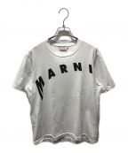 MARNIマルニ）の古着「ロゴプリントTシャツ　HUMU0200AP S23727」｜ホワイト