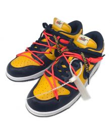 NIKE×OFFWHITE（ナイキ×オフホワイト）の古着「DUNK LOW LTHR/OW　ダンク　ロー」｜イエロー×ネイビー