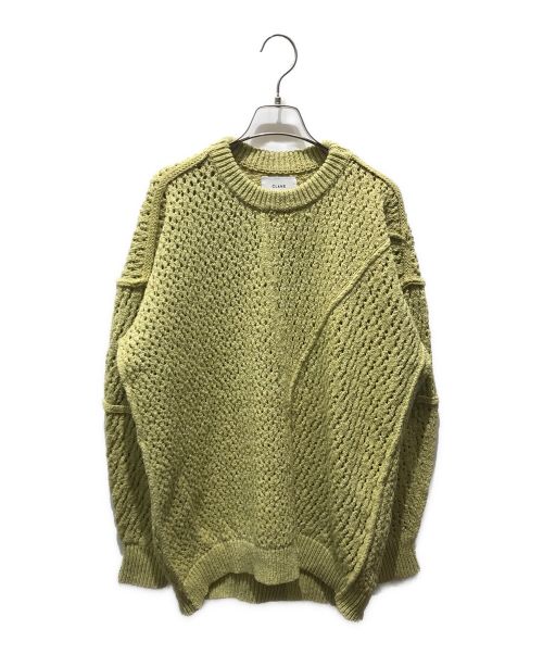 CLANE（クラネ）CLANE (クラネ) LACE BULKY KNIT　10106-2022 イエロー サイズ:1の古着・服飾アイテム