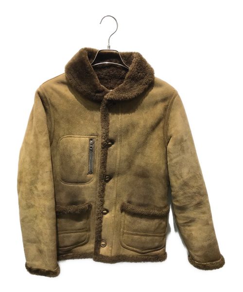 nonnative（ノンネイティブ）nonnative (ノンネイティブ) ショールカラームートンコート ブラウン サイズ:記載無しの為実寸参照の古着・服飾アイテム