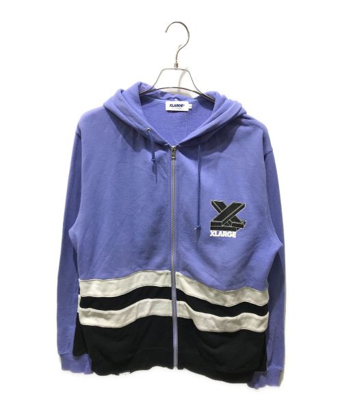 X-LARGE（エクストララージ）X-LARGE (エクストララージ) ジップパーカー パープル サイズ:Lの古着・服飾アイテム