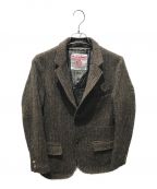 The Duffer of ST.George×Harris Tweedザ ダファーオブセントジョージ×ハリスツイード）の古着「ハリスツイードジャケット」｜ブラウン