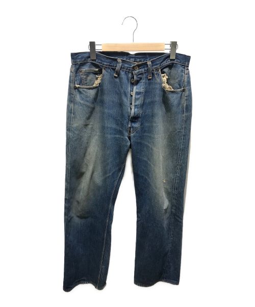 LEVI'S（リーバイス）LEVI'S (リーバイス) デニムパンツ　両面BIGE 501XX 53モデル BigE 均等V 隠しリベット インディゴ サイズ:記載無しの為実寸参照の古着・服飾アイテム