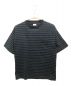 RHC Ron Herman（アールエイチシーロンハーマン）の古着「Striped Crew Neck Tee　3520900238」｜ブラック×ブルー