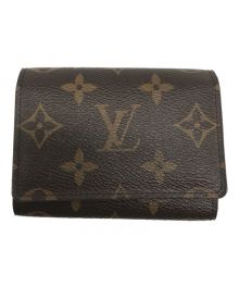 LOUIS VUITTON（ルイ ヴィトン）の古着「アンヴェロップ・カルト・ドゥ・ヴィジット　M63801　CA4121」｜ブラウン