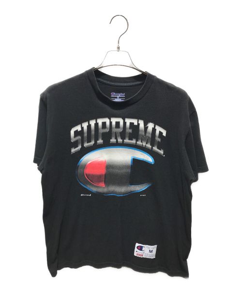 Champion（チャンピオン）Champion (チャンピオン) SUPREME (シュプリーム) Chrome S/S Top ブラック サイズ:Ｍの古着・服飾アイテム