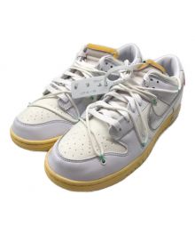 NIKE×OFFWHITE（ナイキ×オフホワイト）の古着「ダンク ロー "オフホワイト"1 OF 50" DUNK LOW "OFF-WHITE 1 OF 50 1"  DM1602-127」｜ホワイト/メタリック シルバー-バター