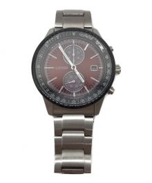 CITIZEN（シチズン）の古着「クロノグラフ エコドライブ　CA7034-96W」｜レッド