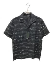 NUMBER (N)INE×SABOTAGE（ナンバーナイン×サボタージュ）の古着「OPEN COLLAR SHIRT　S20SNS001」｜ブラック