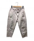 WIND AND SEAウィンダンシー）の古着「Mid Rise Wide Tapered Jeans　WDS-21S-PT-04」｜ピンク