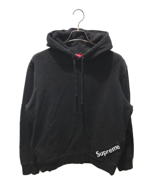 SUPREME（シュプリーム）SUPREME (シュプリーム) Corner Label Hooded Sweatshirt　18ss ブラック サイズ:Mの古着・服飾アイテム