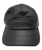 SUPREMEシュプリーム）の古着「GORE-TEX Leather Camp Cap　22SS」｜ブラック