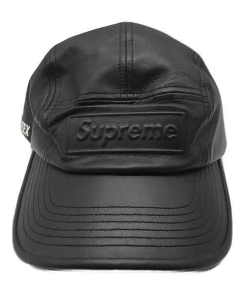 SUPREME（シュプリーム）SUPREME (シュプリーム) GORE-TEX Leather Camp Cap　22SS ブラックの古着・服飾アイテム