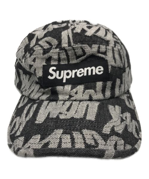 SUPREME（シュプリーム）SUPREME (シュプリーム) Fat Tip Jacquard Denim Camp Cap　22SS グレーの古着・服飾アイテム