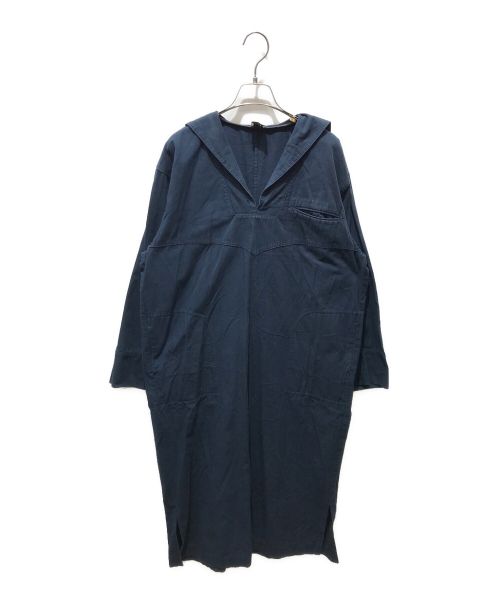 6(ROKU) BEAUTY&YOUTH（ロク ビューティーアンドユース）6(ROKU) BEAUTY&YOUTH (ロク ビューティーアンドユース) SAILOR COLLAR SHIRT DRESS ネイビー サイズ:38の古着・服飾アイテム