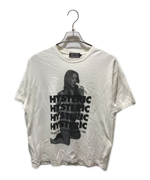 Hysteric Glamour（ヒステリックグラマー）Hysteric Glamour (ヒステリックグラマー) MORNING LUCK Tee　02221CT36 ホワイト サイズ:Lの古着・服飾アイテム