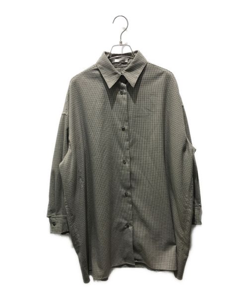 CLANE（クラネ）CLANE (クラネ) GUNCLUB CHECK BACKFRILL SHIRT 17108-3031 ブラウン サイズ:1の古着・服飾アイテム