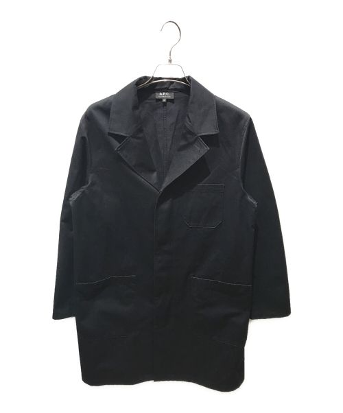 A.P.C.（アーペーセー）A.P.C. (アーペーセー) ステンカラーコート ネイビー サイズ:Mの古着・服飾アイテム