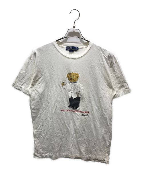 POLO RALPH LAUREN（ポロ・ラルフローレン）POLO RALPH LAUREN (ポロ・ラルフローレン) ポロベアTシャツ　シングルステッチ ホワイト サイズ:Lの古着・服飾アイテム