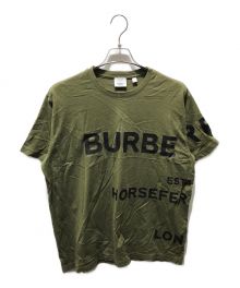 BURBERRY LONDON（バーバリーロンドン）の古着「HARLFORD プリントTシャツ　8055249」｜オリーブ