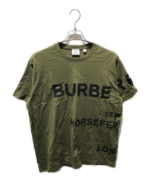 BURBERRY LONDON（バーバリーロンドン）BURBERRY LONDON (バーバリー ロンドン) HARLFORD プリントTシャツ　8055249 オリーブ サイズ:Sの古着・服飾アイテム