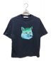 maison kitsune（メゾンキツネ）の古着「バイブラント フォックスヘッド イージー Tシャツ」｜ネイビー