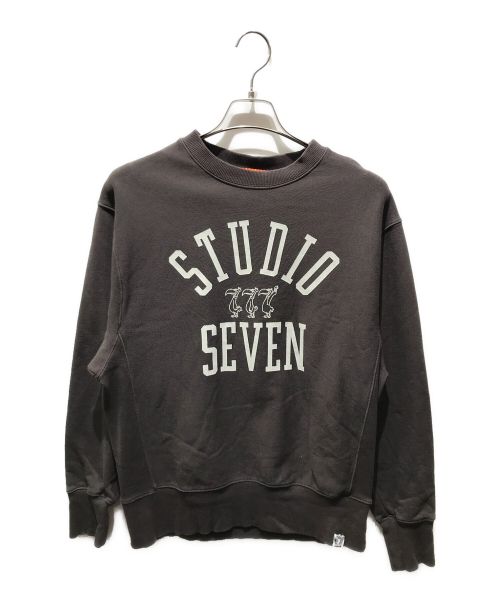 studio seven（スタジオセブン）studio seven (スタジオ セブン) スウェット ブラウン サイズ:Sの古着・服飾アイテム