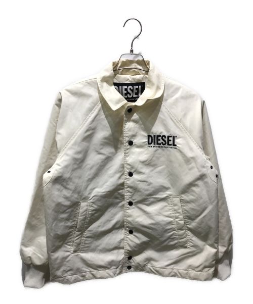 DIESEL（ディーゼル）DIESEL (ディーゼル) コーチジャケット ホワイト サイズ:XSの古着・服飾アイテム