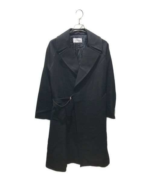 LITHIUM HOMME（リチウムオム・ファム）LITHIUM HOMME (リチウムオム・ファム) WOOL GABARDINE TIELOCKEN COAT　LH20-9159 ブラック サイズ:46の古着・服飾アイテム