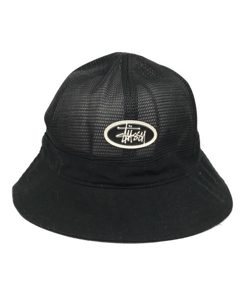 stussy（ステューシー）stussy (ステューシー) Mesh Crown Bell Bucket Hat ブラック 未使用品の古着・服飾アイテム