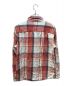 RHC Ron Herman (アールエイチシーロンハーマン) Outer known (アウターノウン) 10 Years Washed Blanket Shirt　3820700170 ブルー×レッド サイズ:M：15000円