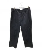 Graphpaperグラフペーパー）の古着「MILITARY CLOTH BELTED PANTS GU193-40064B」｜ネイビー