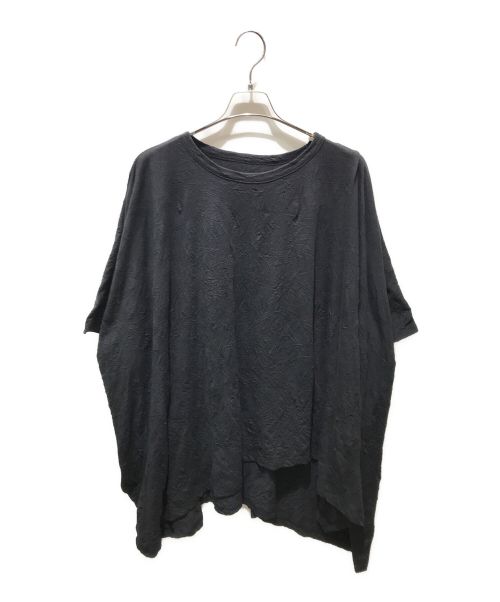 GROUND Y（グラウンドワイ）GROUND Y (グラウンドワイ) COTTON/POLYESTER WASHER JUMBO T-SHIRT　GA-T29-042 ブラック サイズ:3の古着・服飾アイテム