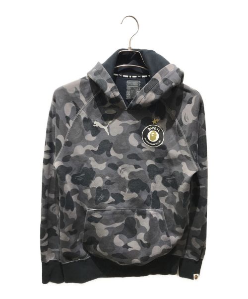 A BATHING APE（アベイシングエイプ）A BATHING APE (アベイシングエイプ) PUMA (プーマ) カモフラプリントパーカー グレー サイズ:XSの古着・服飾アイテム