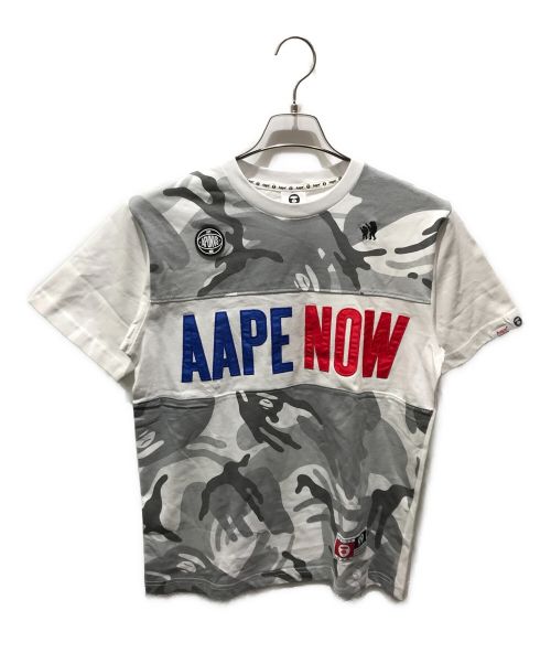 A BATHING APE（アベイシングエイプ）A BATHING APE (アベイシングエイプ) プリントTシャツ　AAPTEM0280XXC ホワイト サイズ:S 未使用品の古着・服飾アイテム