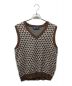 BoTT（ボット）の古着「Link Knit Vest」｜ブラウン×グリーン