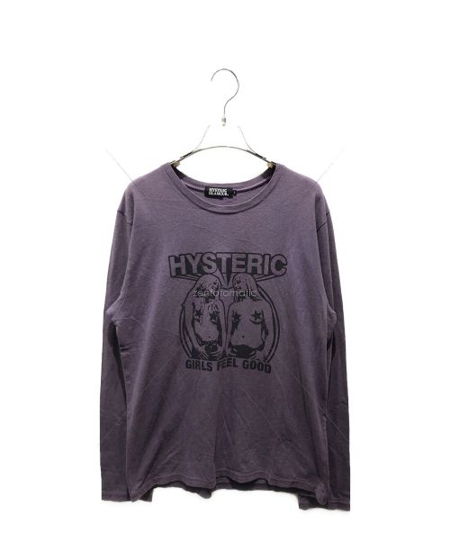 Hysteric Glamour（ヒステリックグラマー）Hysteric Glamour (ヒステリックグラマー) ロングスリーブカットソー　0204CL02 パープル サイズ:Lの古着・服飾アイテム