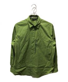 DESCENTE ALLTERRAIN（デザイント オルテライン）の古着「TECH L/S SHIRT　DOMVGB50」｜オリーブ