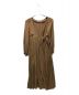 ne quittez pas（ヌキテパ）の古着「MOSS CTN GOWN DRESS 011182373」｜ブラウン