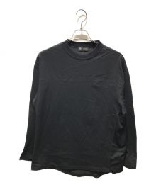 D-VEC×ALMOSTBLACK（ディーベック×オールモストブラック）の古着「COTTON PLATING LONG T-SHIRT　VF-20400628」｜ブラック