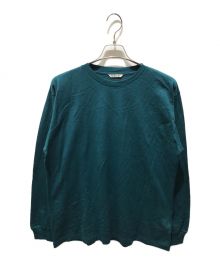 AURALEE（オーラリー）の古着「COTTON MESH L/S TEE　A23SP01CM」｜グリーン