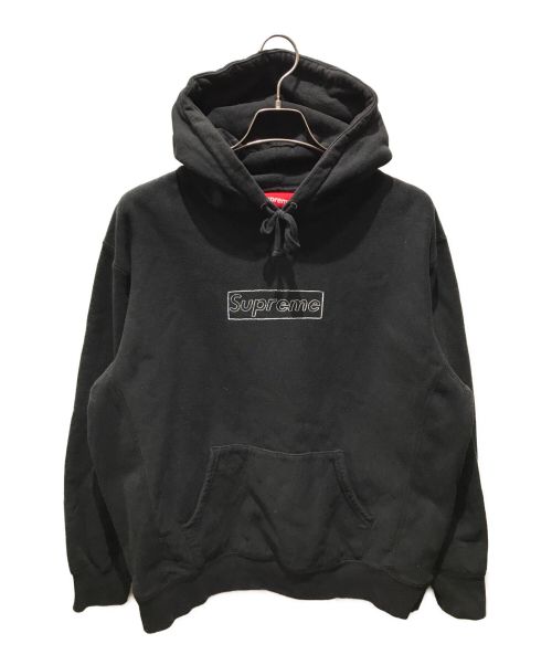 SUPREME（シュプリーム）SUPREME (シュプリーム) KAWS Chalk Logo Hooded Sweatshirt ブラック サイズ:Mの古着・服飾アイテム