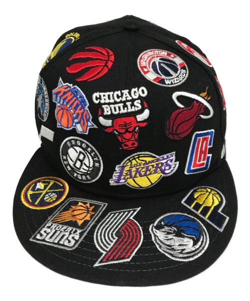 New Era（ニューエラ）New Era (ニューエラ) ALL OVER NBA TEAM Snapback Hat ブラックの古着・服飾アイテム