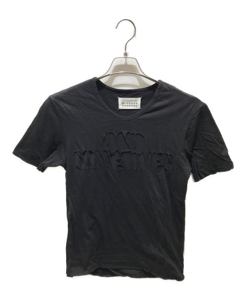 MARTIN MARGIELA（マルタン・マルジェラ）MARTIN MARGIELA (マルタン・マルジェラ) カットオフTシャツ　ここのえ期 ブラック サイズ:記載無しの為実寸参照の古着・服飾アイテム